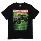 Camiseta Monster Jam Grave Digger preta para homens - M