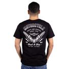 Camiseta Motorcycle Parts and Service - Preta.