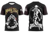 Camiseta Muay Thai Caveira Elite Camisa De Treino Boxe Luta Academia
