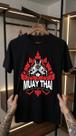 Camiseta Muay Thai Masculina Lutador Em Algodão Premium