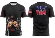Camiseta Muay thai Tailândia Luta Camisa Masculino De Treino Academia
