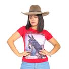 Camiseta Muladeiros Feminina Country Baby Look Mula Rosa Camiseta Muladeiros Feminina Country Baby Look Mula Rosa