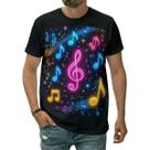 Camiseta Música Notas Som Ritmo Melodia Harmonia Instrumento