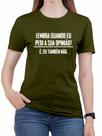 Camiseta Não Pedi sua Opinião Algodão Feminina Engraçada