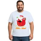 Camiseta Natal Trenó Papai Noel Estampa Personalizada