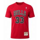 Camiseta NBA Chicago Bulls Pippen 33 Mitchell & Ness Vermelho - Masculino Tamanho:PCor:Vermelho