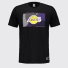 Camiseta NBA Los Angeles Lakers Logo Preta