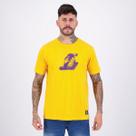Camiseta NBA Los Angeles Lakers Spray Amarela Camiseta NBA Los Angeles Lakers Spray Amarela