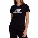Camiseta New Balance Essentials - feminino - preto e branco