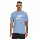 Camiseta New Balance Essentials - masculino - azul e branco