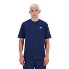 Camiseta New Balance Sport Essentials de algodão para homens azul marinho