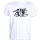 Camiseta New Era Brooklyn Nets NBA All Sport Art Branco Camiseta New Era Brooklyn Nets NBA All Sport Art Branco