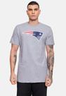 Camiseta NFL Masculina New England Patriots Cinza Mescla