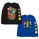 Camiseta Nintendo Super Mario Bros Mario & Luigi para meninos Camiseta Nintendo Super Mario Bros Mario & Luigi para meninos