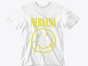 Camiseta Nirvana camisa Banda de Rock Masculina e Feminina blusa Unissex 100% Algodão Linha Premium