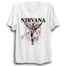 Camiseta Nirvana Camisa unissex Rock And Roll Estampada Malha algodão Linha premium Ref27