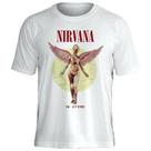 Camiseta Nirvana Estampa Oficial Rock Clássico com Estilo Marca Stamp Algodão Camiseta Nirvana Estampa Oficial Rock Clássico com Estilo Marca Stamp Algodão