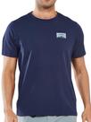 Camiseta NORTHYARD de algodão pesado, gola redonda, azul marinho, 3GG, masculina