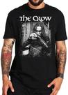 Camiseta O Corvo The Crow filme manga curta 100% algodão cor preta