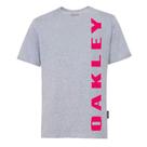 Camiseta Oakley Big Bark Stone Grey Cinza
