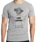 Camiseta Odeio todos Blusa criança infantil juvenil adulto camisa tamanhos