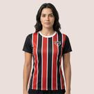 Camiseta Oficial São Paulo FC Feminina Sport Dry Fit Respirável Confortável Premium