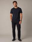Camiseta Ogochi Algodão Masculina Adulta M/Curta Slim Preta
