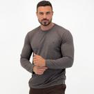 Camiseta Ogochi Básica Manga Longa Gola Redonda Masculina
