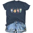Camiseta Oiiaayy Cute Graphic Boba Tea Bubble Tea para meninas