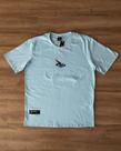 Camiseta Onbongo Azul Claro Logo Cinza - P