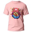 Camiseta One Piece Tony Chopper Rosa Camisa Animie