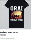 Camiseta orai uns pelos outros
