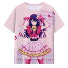 Camiseta Oshis No Kos, streetwear, moda, manga curta, top Ani
