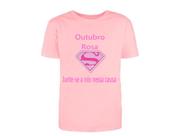 Camiseta Outubro Rosa Blusa Contra Câncer de Mama Campanha