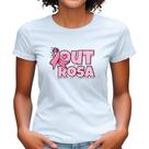 Camiseta Outubro Rosa Laço Babylook Se Cuide Toque Câncer de Mama blusa plus size mulher feminina
