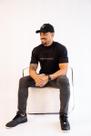 Camiseta Over Preta Amém ou Não Amém Estilosa