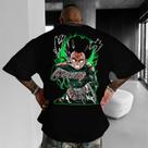 Camiseta Oversized Academia Treino Rock Lee Portões Algodão