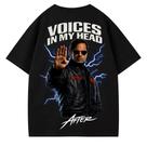 Camiseta Oversized Argy - Voices in My Head - 100% Algodão