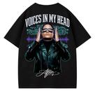 Camiseta Oversized Argy Voices in My Head - Preto - 100% Algodão