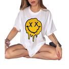 Camiseta Oversized Básica Algodão Estampada Emoji Streetwear Tshirt