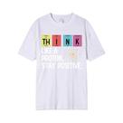 Camiseta Oversized De Algodão Com Estampa De Alta Qualidade: Design Científico Engraçado De Proton