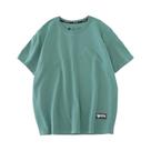 Camiseta Oversized Feminina de Algodão Roxo - Casual de Verão - WAVLATII WT2470