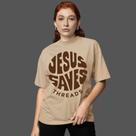 Camiseta Oversized Feminina Estampa Evangelica Jesus Cristo Yeshua Leão