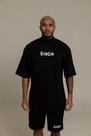 Camiseta Oversized Gola Alta Blurred