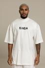 Camiseta Oversized Gola Alta Blurred Camiseta Oversized Gola Alta Blurred