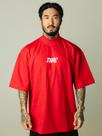 Camiseta Oversized Gola Alta Patterned