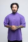 Camiseta Oversized Gola Alta Strass Premium