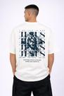 Camiseta Oversized Jesus Masculina Algodão 100% Fio 30.1 Estampa Cristã Premium Costas