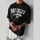 Camiseta Oversized Masculina Camisão Brooklyn 100% Algodão Over