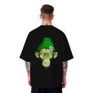 Camiseta Oversized Masculina Chimpanzé Swag Skate